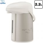 象印 押すだけポット（ガラス） みエ～る ガラスマホービン ガラスエアーポット 容量：2.2L  マットシルバー ≪AB-RY22-SM≫