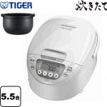 タイガー IH炊飯ジャー 炊きたて 炊飯器 極うま強火IH 5.5合炊き  ピュアホワイト ≪JPW-Y100-WY≫