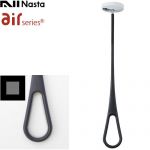 当商品の取付工事はお受けできません ナスタ AirHoop エアフープ 室内物干しユニット 天井取付タイプ S・M・L1本入  ブラック×グレー ≪KS-NRP020-BKGR≫