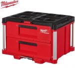 ミルウォーキー PACKOUT 工具箱・ツールバッグ 引き出し収納 2段 耐荷重：22.7kg  ≪48-22-8442≫