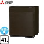 三菱 グラン・ペルチェ ペルチェ式電子冷蔵庫 冷蔵庫 片開き 右開き 41L  ダークブラウン 扉：木目調 【特別配送】【設置・リサイクル希望の場合は代引不可】 ≪RK-40K3-M≫