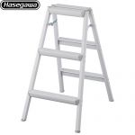 長谷川工業 はしご・脚立 踏台 SE 3段 最大使用質量：100kg  ホワイト 【直送 代引・時間指定 不可】 ≪SE-8a(WH)≫
