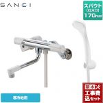 【工事費込セット（商品＋基本工事）】 三栄 サーモシャワー混合栓 浴室水栓 スパウト長さ170mm  ≪SK1811K≫