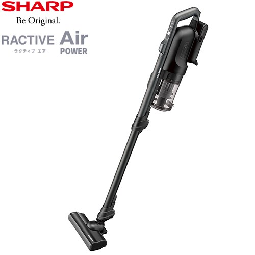 シャープ RACTIVE Air POWER コードレススティック掃除機 掃除機 サイクロン 0.3L  ブラック系 ≪EC-SR10-B≫