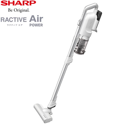 シャープ RACTIVE Air POWER コードレススティック掃除機 掃除機 サイクロン 0.3L  ホワイト系 ≪EC-SR10-W≫