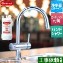 三菱レイヨン ビルトイン浄水器 キッチン水栓 アンダーシンクタイプ複合水栓 17+2物質除去 カートリッジHUC17021付属 ≪F914HU≫
