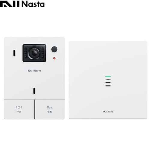 ナスタ Nasta Interphone ドアホン ナスタインターホン 標準セット 有線通信モデル 電源AC100V  ホワイト ≪KS-DP01U-W≫