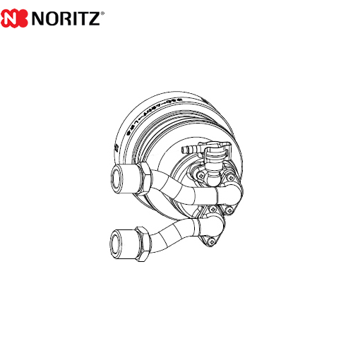 ノーリツ マイクロバブル用循環アダプター ガス給湯器部材 ネジ接続（G1/2）L型（右設置） 品名コード：0707493 ≪MB2-1-FR≫