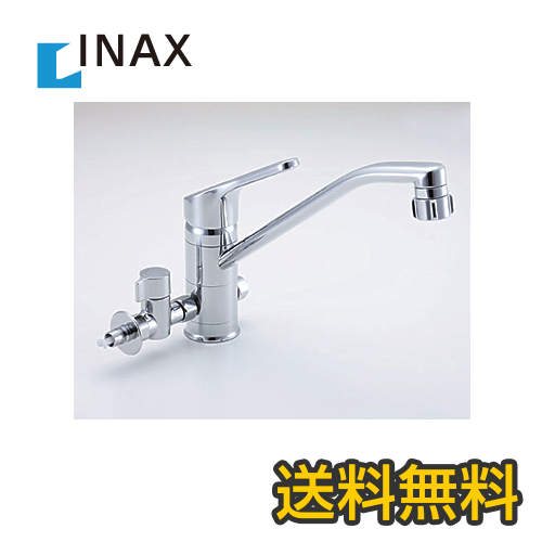 INAX　キッチン水栓　クロマーレ　キッチンシャワー付シングルレバー混合水栓(分岐形)　蛇口　整流&スポット微細シャワー　【送料無料】≪SF-HB442SYXBV≫